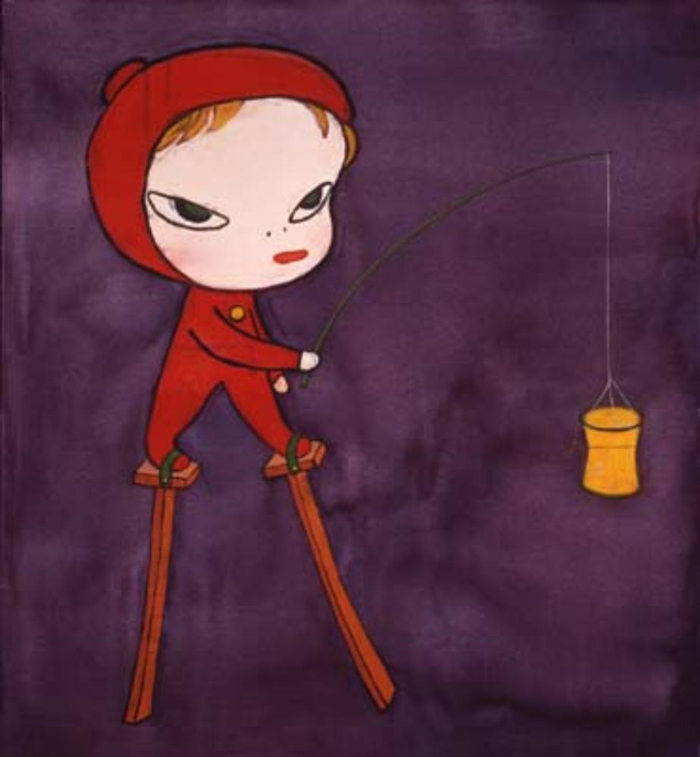 前1000幅世界名画-《最长的夜晚》 奈良美智（ Yoshitomo Nara）