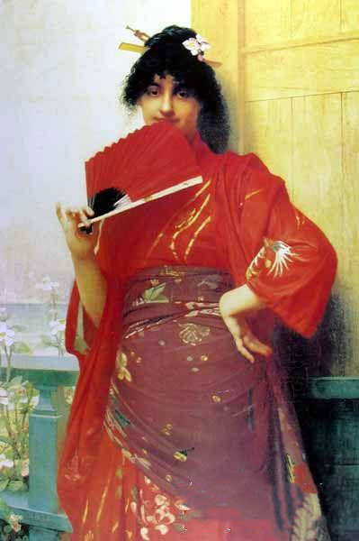 朱尔斯－约瑟夫・勒菲弗尔《着日本服装的少女》