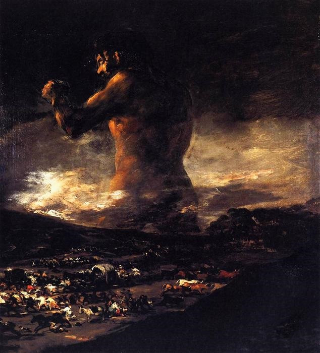 前1000幅世界名画-“巨像” Francisco De Goya - 布面油画 - 116 x 105 cm