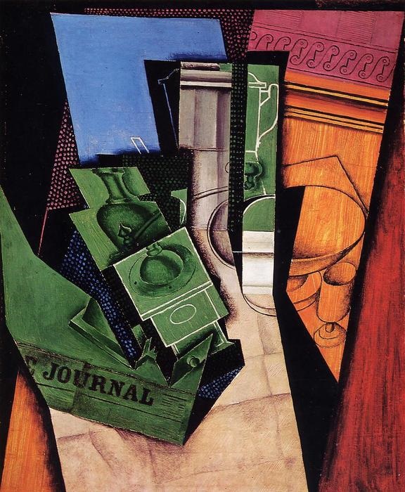 前1000幅世界名画-“早餐” 约翰·格雷（ Juan Gris）