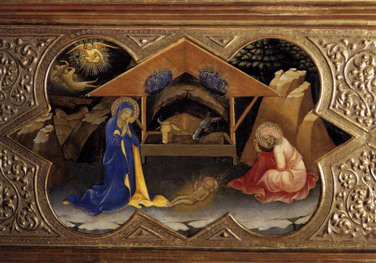 洛伦佐·莫纳克（Lorenzo Monaco，1370 – 1425，意大利画家）作品-耶稣诞生