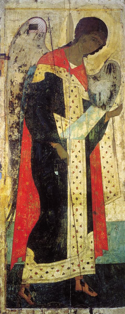 安德烈·鲁布廖夫(Andrei Rublev,俄罗斯,1360 - 1430)作品-大天使迈克尔2