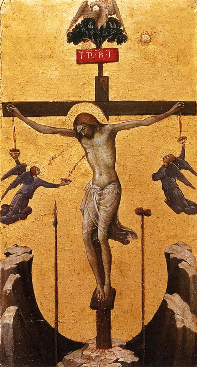 洛伦佐·莫纳克（Lorenzo Monaco，1370 – 1425，意大利画家）作品-钉十字架