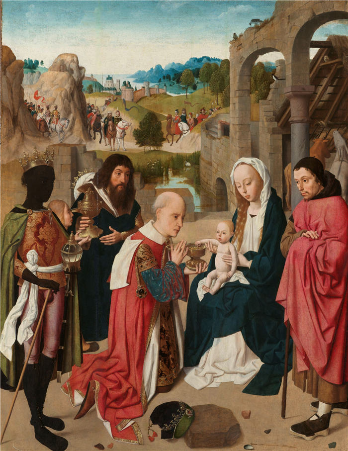 格特根·范哈勒姆（Geertgen tot Sint Jans，1465 – 1495，荷兰）作品-魔法师的崇拜