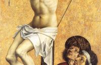 罗伯特·坎平（Robert Campin，1375-1444 年，佛兰芒画家）作品-被钉十字架的盗贼