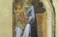 詹蒂莱·达·法布里亚诺(Gentile da Fabriano，意大利)作品-麦当娜和天使的孩子