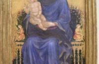 詹蒂莱·达·法布里亚诺(Gentile da Fabriano，意大利)作品-与天使一起登基的麦当娜
