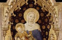 詹蒂莱·达·法布里亚诺(Gentile da Fabriano，意大利)作品-Quaratesi祭坛画，圣母子