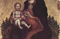 詹蒂莱·达·法布里亚诺(Gentile da Fabriano，意大利)作品-麦当娜与天使