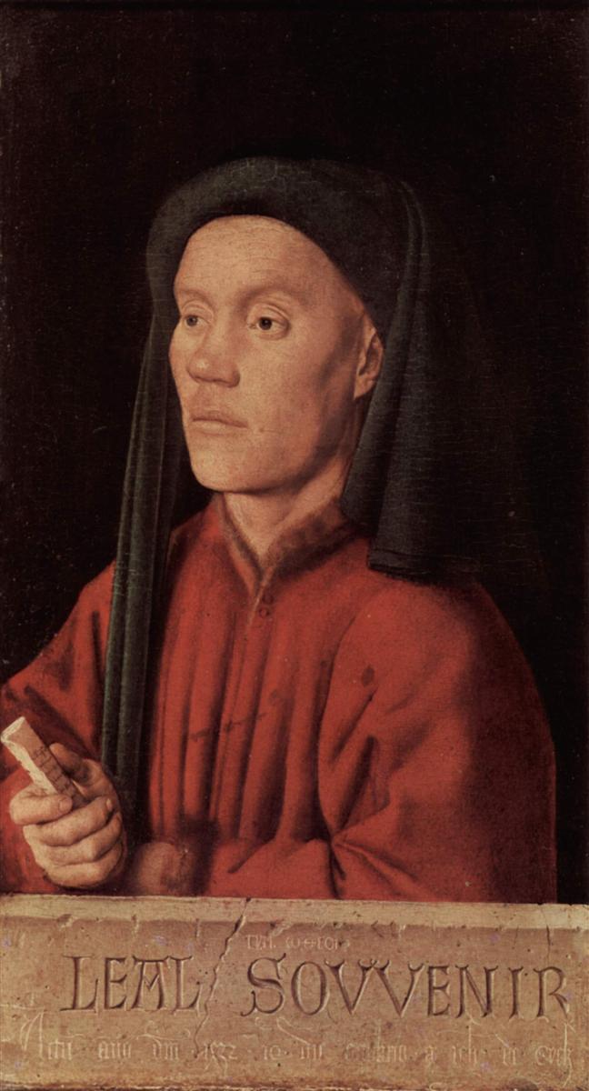 扬·范·埃克（Jan van Eyck，荷兰画家 ， 1390 - 1441 年）作品-一个年轻人的肖像