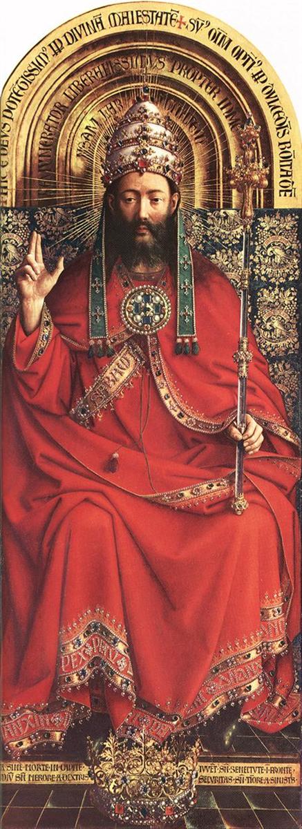 扬·范·埃克（Jan van Eyck，荷兰画家 ， 1390 - 1441 年）作品-根特祭坛（详细）4