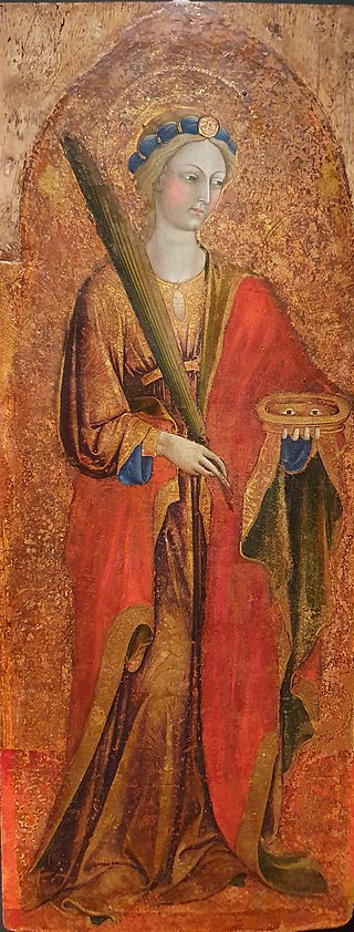 阿尔瓦罗·皮雷斯·德·埃武拉（Álvaro Pires de Évora，葡萄牙画家， 1390 - 1450）作品-圣露西