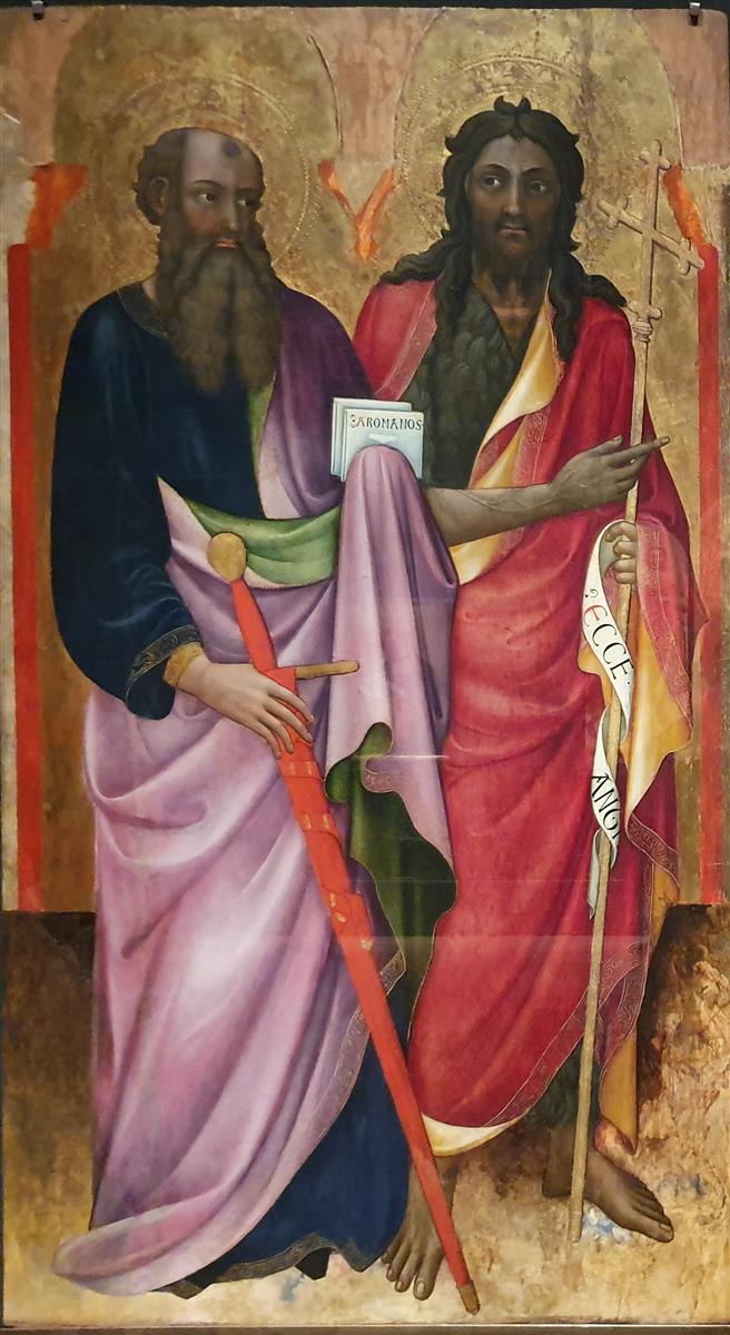 阿尔瓦罗·皮雷斯·德·埃武拉（Álvaro Pires de Évora，葡萄牙画家， 1390 - 1450）作品-圣保罗 E São João Baptista