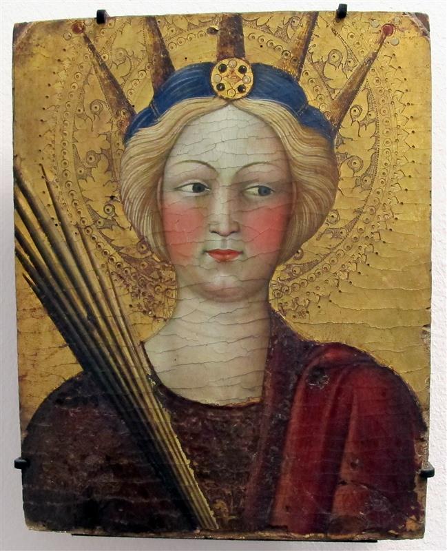 阿尔瓦罗·皮雷斯·德·埃武拉（Álvaro Pires de Évora，葡萄牙画家， 1390 - 1450）作品-圣卡特琳娜·达历山德里亚