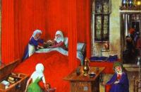 扬·范·埃克（Jan van Eyck，荷兰画家 ， 1390 - 1441 年）作品-施洗约翰的诞生