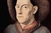 扬·范·埃克（Jan van Eyck，荷兰画家 ， 1390 - 1441 年）作品-一个有康乃馨的男人的肖像