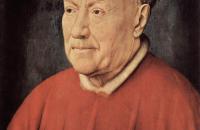 扬·范·埃克（Jan van Eyck，荷兰画家 ， 1390 - 1441 年）作品-红衣主教阿尔贝加蒂的肖像
