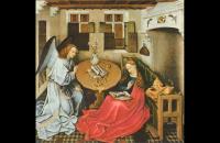 罗伯特·坎平（Robert Campin，1375-1444 年，佛兰芒画家）作品-天使报喜