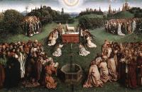 扬·范·埃克（Jan van Eyck，荷兰画家 ， 1390 - 1441 年）作品-羔羊的崇拜作品