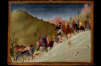 伊尔·萨塞塔 (Stefano di Giovanni，1392-1450，意大利画家)作品-魔法师的旅程