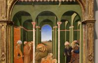 伊尔·萨塞塔 (Stefano di Giovanni，1392-1450，意大利画家)作品-圣塞波尔克罗政治（详细）1