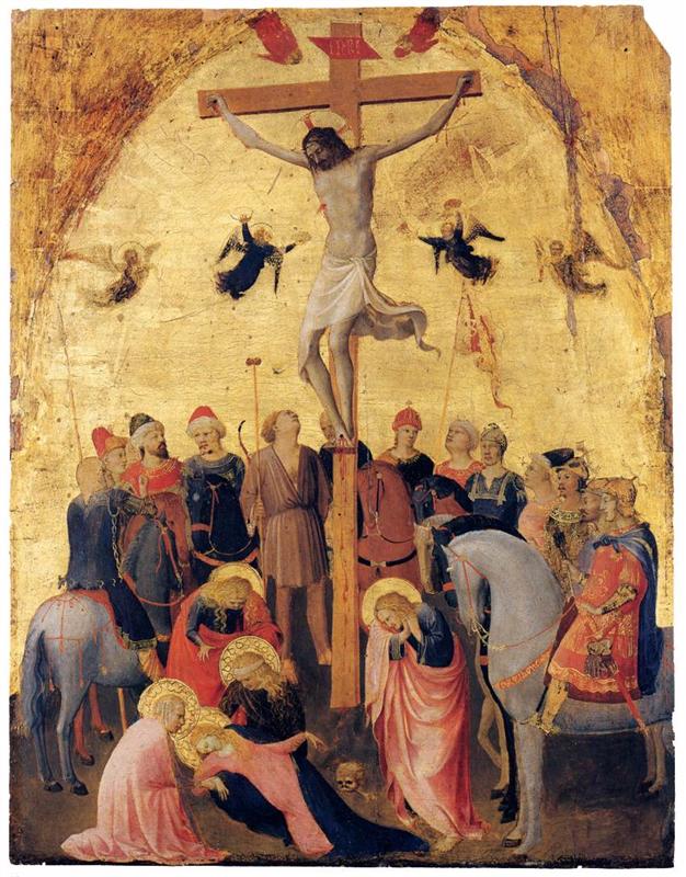 弗拉·安杰利科（Fra Angelico，意大利，1400-1455）作品-钉十字架