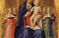 弗拉·安杰利科（Fra Angelico，意大利，1400-1455）作品-佩鲁贾祭坛画（中央面板）