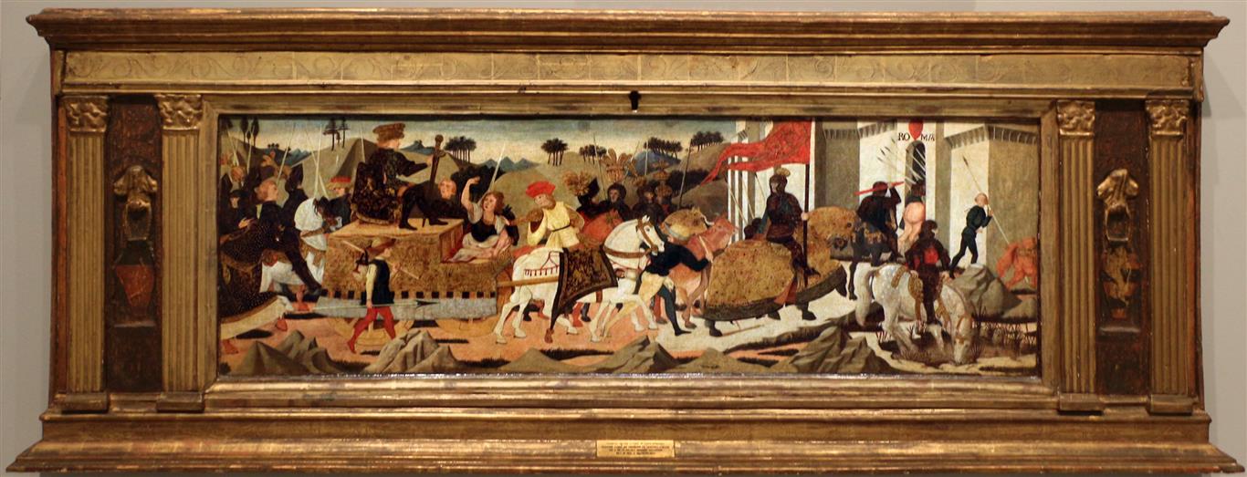 洛·谢吉亚（Lo Scheggia，1406-1486，意大利画家）作品-Ritorno trionfale di Scipione l'africano a Roma