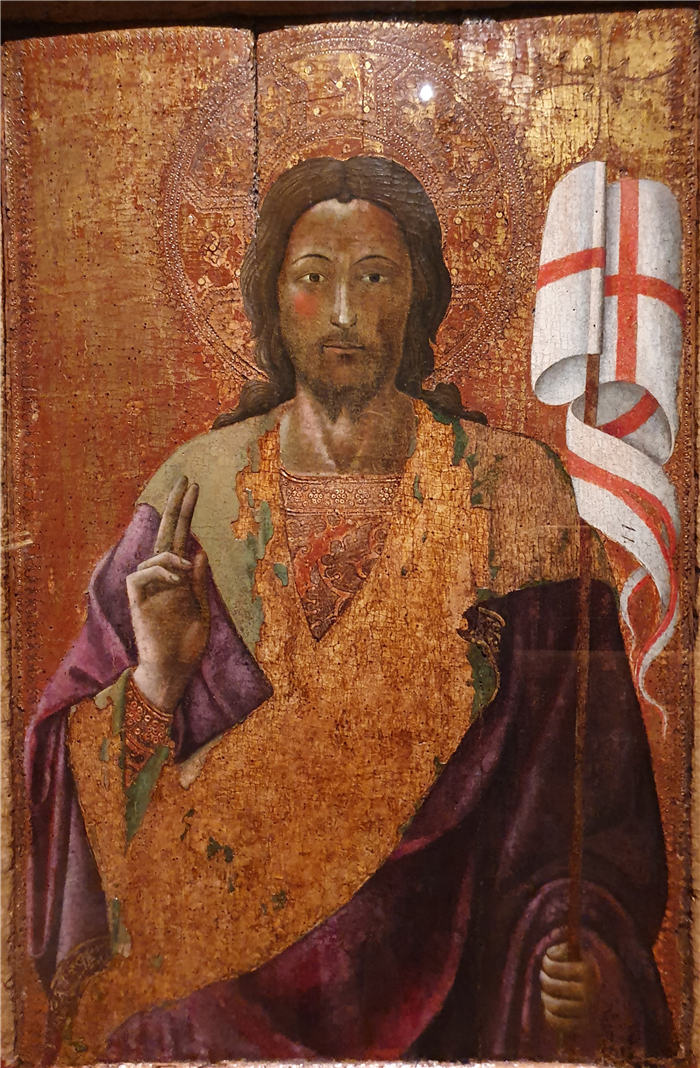 阿尔瓦罗·皮雷斯·德·埃武拉（Álvaro Pires de Évora，葡萄牙画家， 1390 - 1450）作品-Cristo Ressuscitado Abençoando