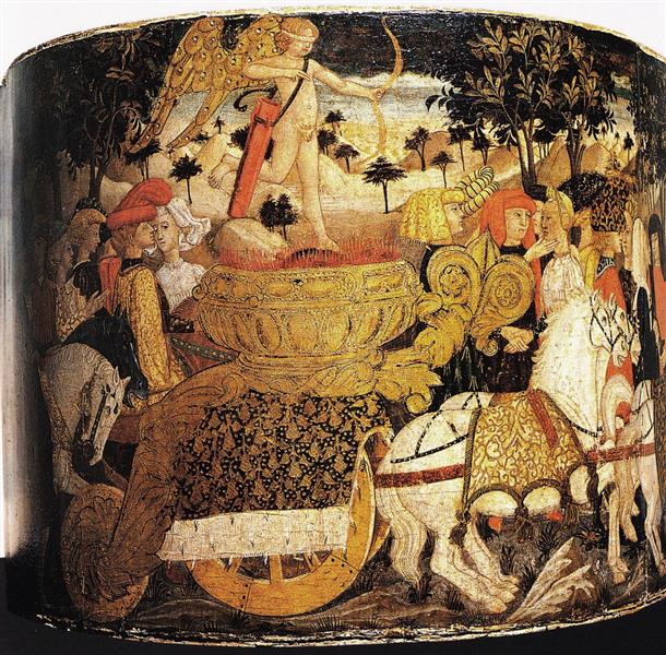 洛·谢吉亚（Lo Scheggia，1406-1486，意大利画家）作品-Trionfo Dell'amore