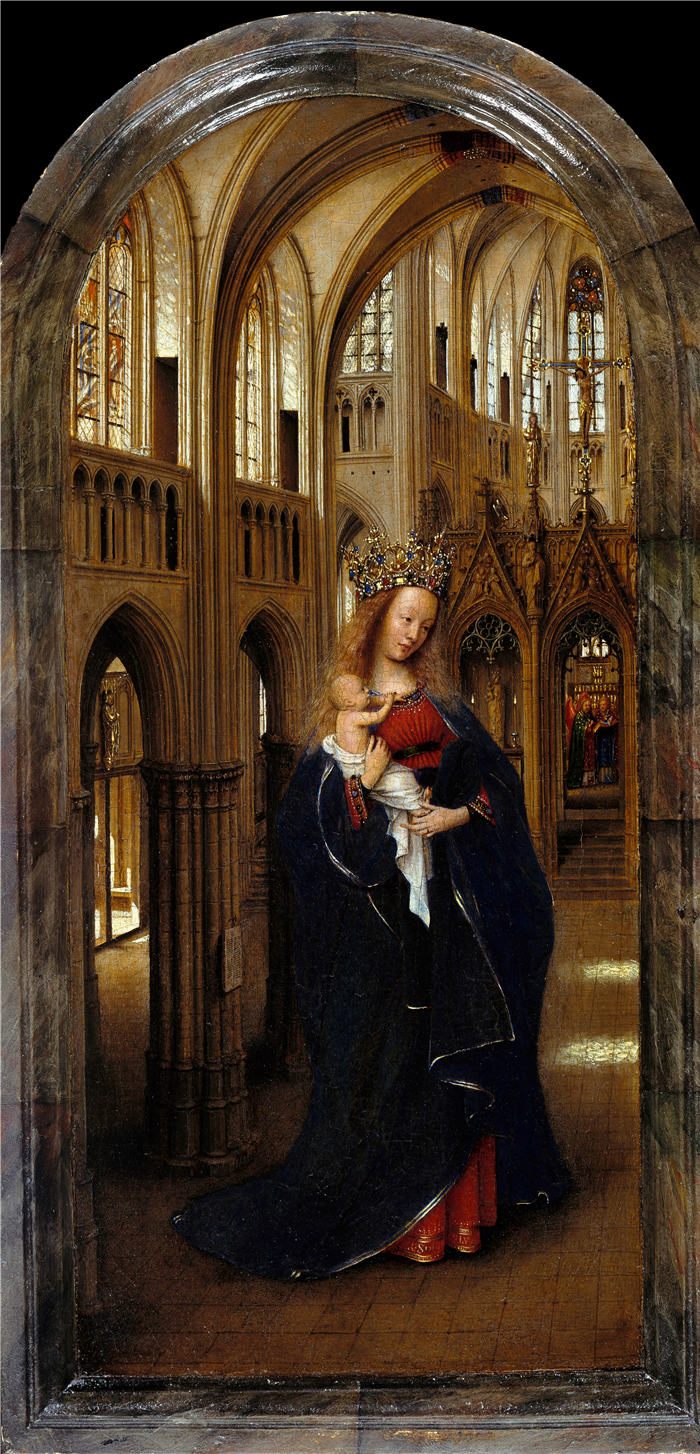 扬·范·埃克（Jan van Eyck，荷兰画家 ， 1390 - 1441 年）作品-教堂里的圣母