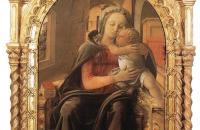 菲利波·里皮（Filippo Lippi ，1406-1469，意大利画家）作品-麦当娜·德尔·切波