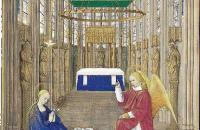 让·福凯（Jean Fouquet，法国画家，1420-1481）作品-《天使报喜》