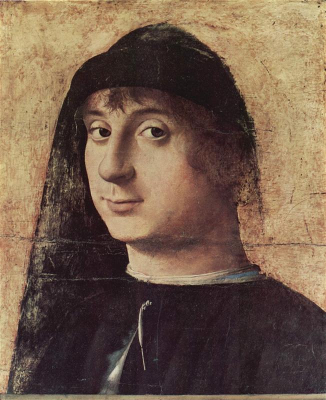 安东内洛·达·墨西拿 (Antonello da Messina,1430-1479,意大利)作品-一个男人的肖像 1