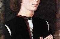 汉斯·梅姆林（Hans Memling，1430 – 1494 年，德国画家）作品-祷告的年轻人