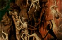 汉斯·梅姆林（Hans Memling，1430 – 1494 年，德国画家）作品-最后的审判，三联画，右翼将诅咒者送入地狱