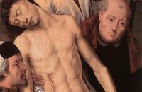 汉斯·梅姆林（Hans Memling，1430 – 1494 年，德国画家）作品-沉积（双联画的左翼）