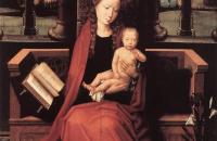 汉斯·梅姆林（Hans Memling，1430 – 1494 年，德国画家）作品-圣母子登基