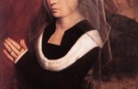 汉斯·梅姆林（Hans Memling，1430 – 1494 年，德国画家）作品-一个祈祷的女人的肖像