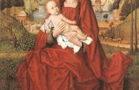 汉斯·梅姆林（Hans Memling，1430 – 1494 年，德国画家）作品-圣母子 1