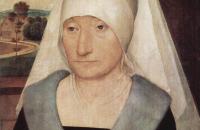 汉斯·梅姆林（Hans Memling，1430 – 1494 年，德国画家）作品-一位老妇人的肖像 1