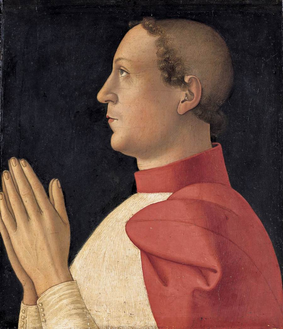 安东尼亚佐·罗马诺（Antonazzo Romano，1430-1510，意大利画家）作品-李维斯红衣主教菲利普