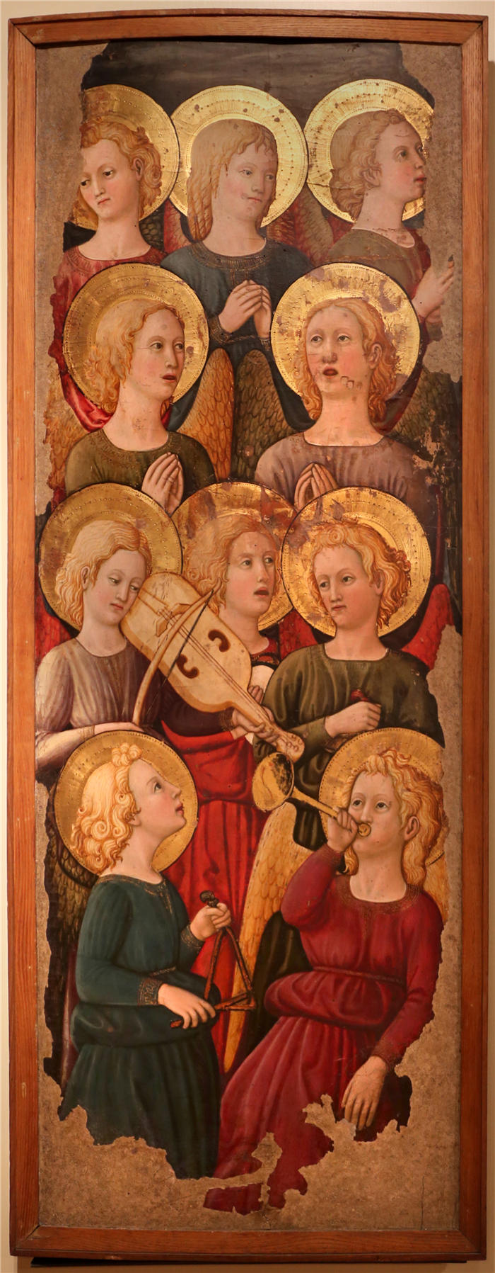 洛·谢吉亚（Lo Scheggia，1406-1486，意大利画家）作品-Cori di angeli musicanti,