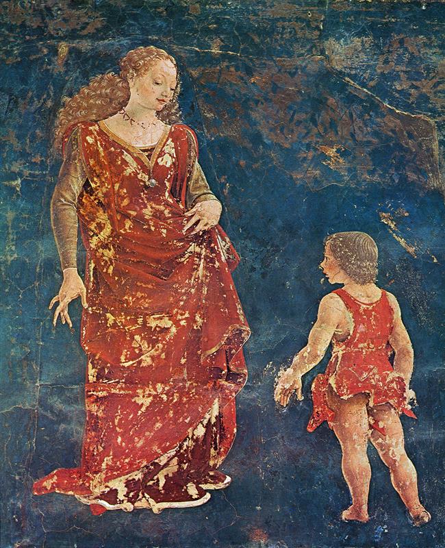 弗朗切斯科·德尔·科萨(Francesco del Cossa,1430-1477,意大利画家)作品-四月。斯基法诺亚宫的壁画(详细)-酷画网