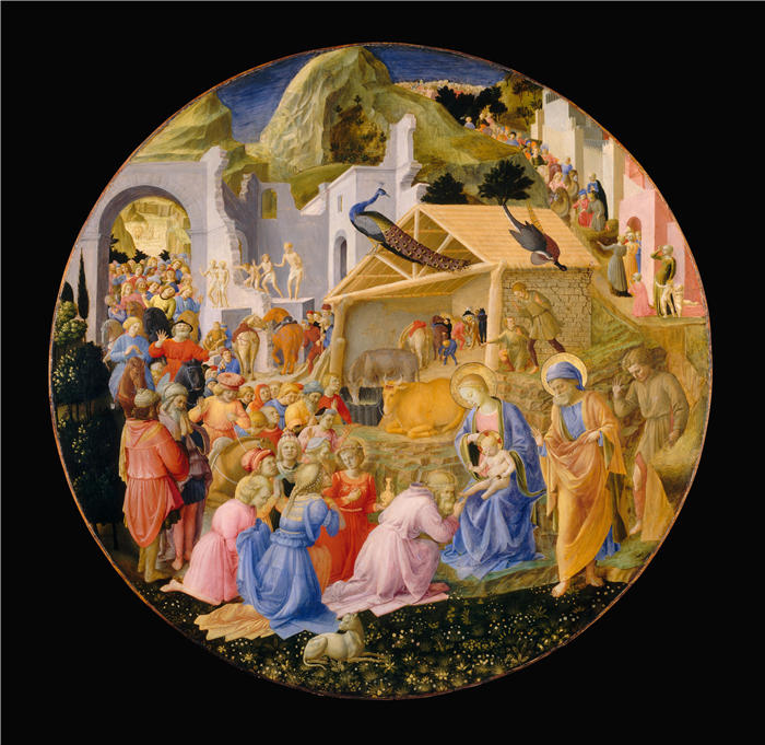 菲利波·里皮（Filippo Lippi ，1406-1469，意大利画家）作品-魔法师的崇拜