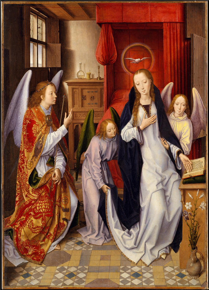 汉斯·梅姆林（Hans Memling，1430 – 1494 年，德国画家）作品-天使报喜