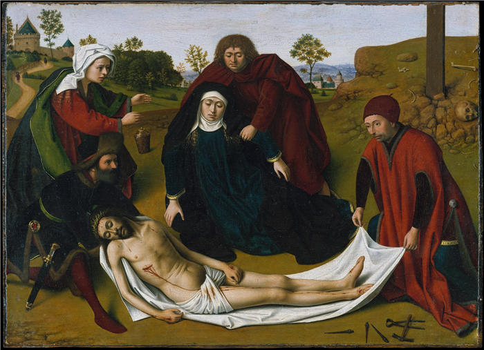 彼得鲁斯·克里斯特斯（Petrus Christus，荷兰画家，1410-1475）作品--哀叹