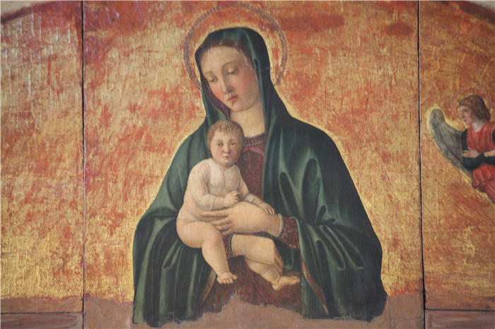 真蒂莱·贝利尼（Gentile Bellini，1429-1507，意大利）作品-Trittico della Natività（细节）