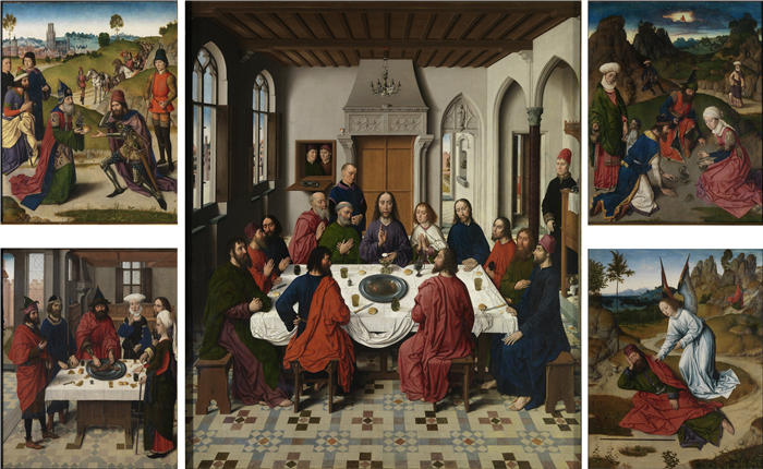 德克·布茨（Dirk Bouts，1415-1475，荷兰画家）作品-最后的晚餐