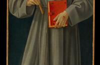 安东尼亚佐·罗马诺（Antonazzo Romano，1430-1510，意大利画家）作品-阿西西的圣方济各